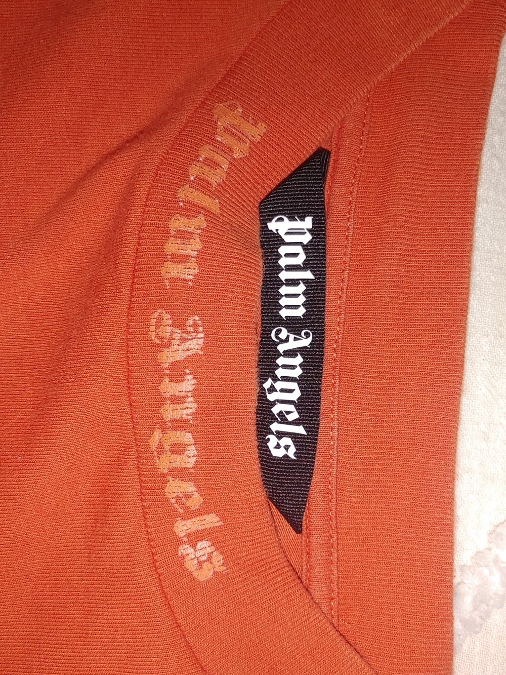 Palm Angels Orange Long Sleeve Shirt